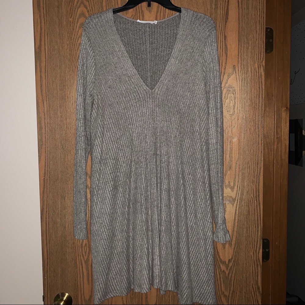 Lush Ribbed Sweater Dress